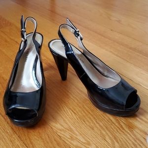 Antonio Melani peep toe slingback heels - 7.5
